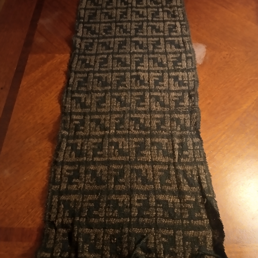 Brown and Black Patterned Scarf - Picture 5 of 10